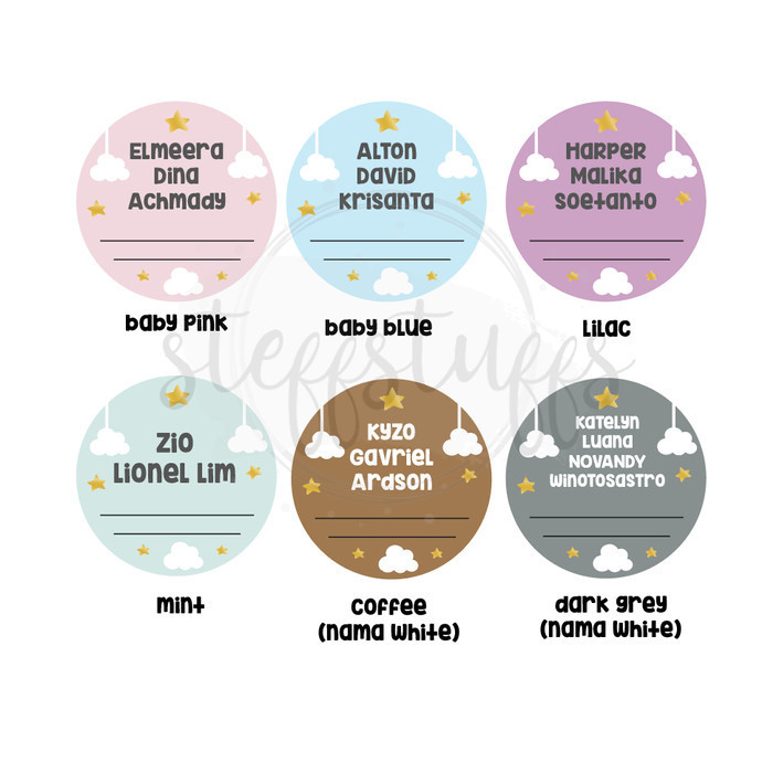 promo ✨ -Elmeera Hospital Board | Baby Biodata Newborn Announcement Bayi - Baby Pink