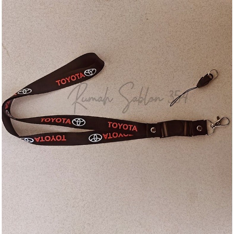 

lanyard TOYOTA gantung kunci TOYOTA tali lanyard gantungan leher id card name tag OTOMOTIF unisex / pods