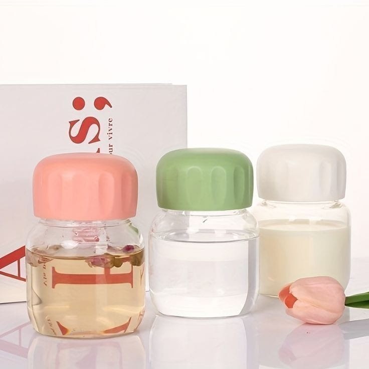 SMP - Botol Minum Jus Kaca Botol Minum Air Mini Anti Tumpah
