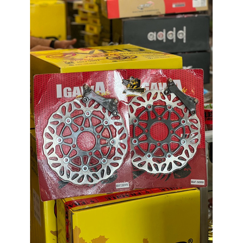 DISC CAKRAM IGAWA 260MM PLUS BREKET MATIC BEAT SCOOPY GENIO VARIO