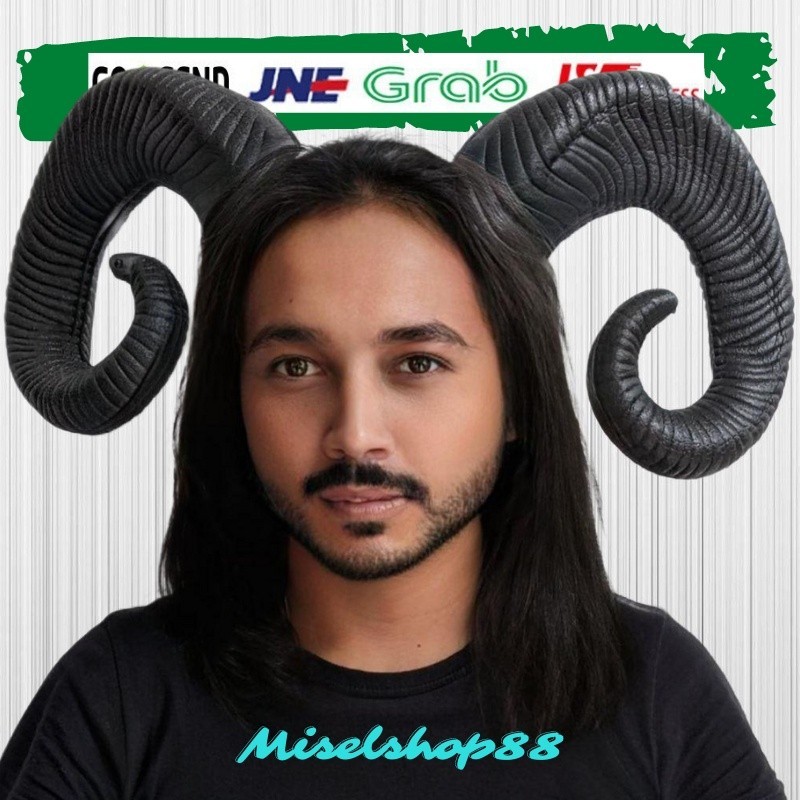 tanduk kambing goat horn properti halloween | tanduk kambing | cosplay goat