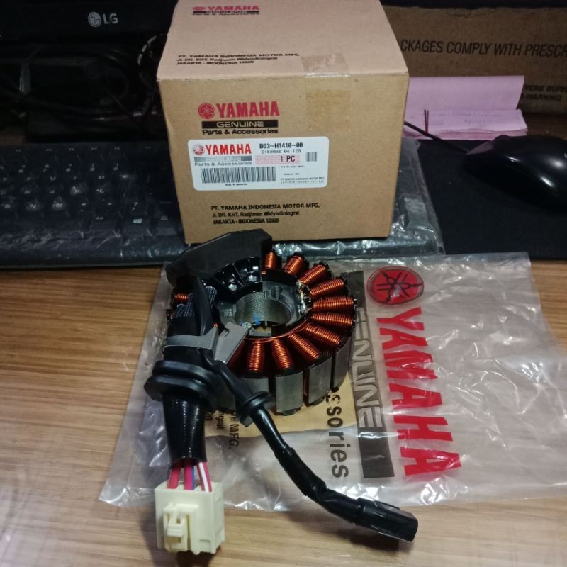 SPULL SPUL STATOR ASSY B63 AEROX 155 LEXI ORIGINAL ORI ASLI YAMAHA YGP B63-H1410-00 SPOLL SEPOL SPOL