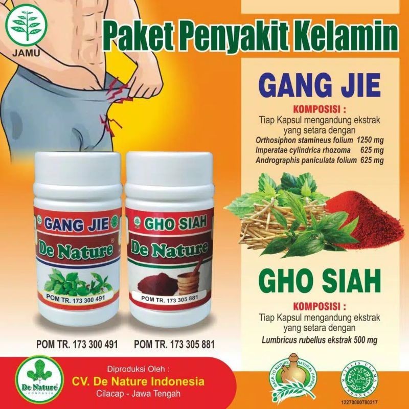 GANG JIE GHO SIAH DE NATURE ASLI - Obat sipilis original bpom( Gratis Ongkir & COD )