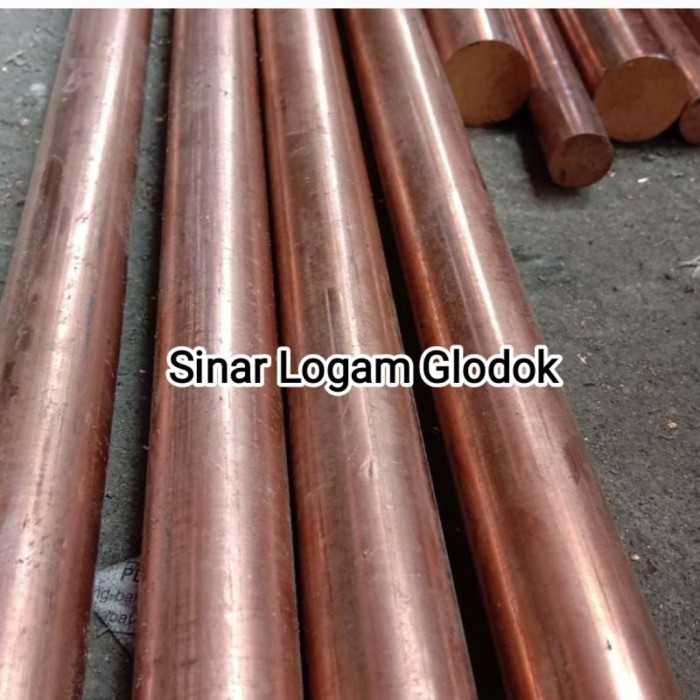 as tembaga CUCR ZR diameter 22mm x  500mm tembaga batang asli import