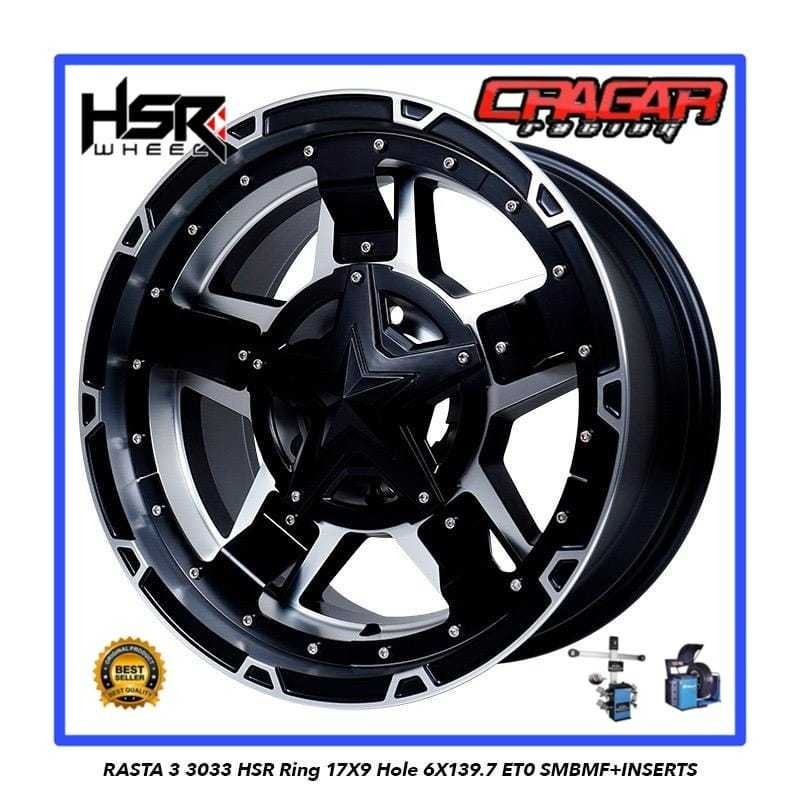 promo spesial Velg Mobil Hsr Rasta 3 Ring 17 Lubang 6 Buat Pajero Hilux Triton Mux Dmax dll