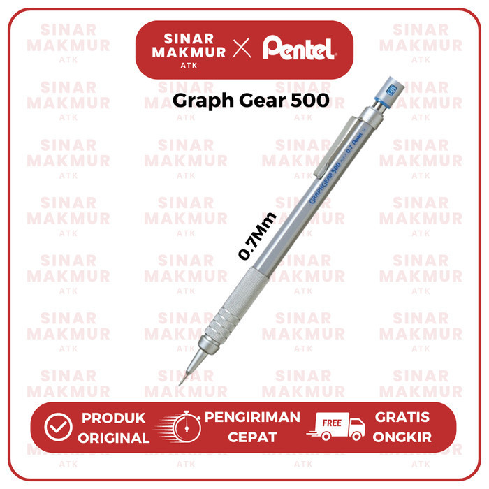 

Pensil mekanik/Mechanical Pencil Graphgear 500 Pentel (Pcs) - 0.7mm