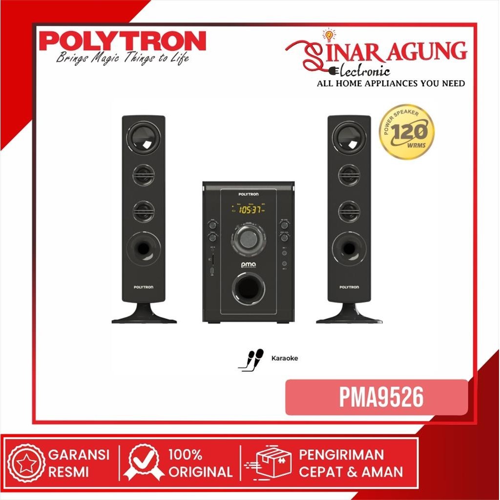 POLYTRON PMA-9526 / PMA9526 SPEAKER AKTIF - GARANSI RESMI