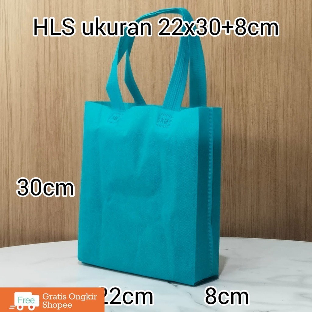 

(12PCS)Tas Goodie Bag Spunbond Handle Uk.22x30 / Tas Accessories/ Tas Jinjing/ Tas Sembako Ulang tahun