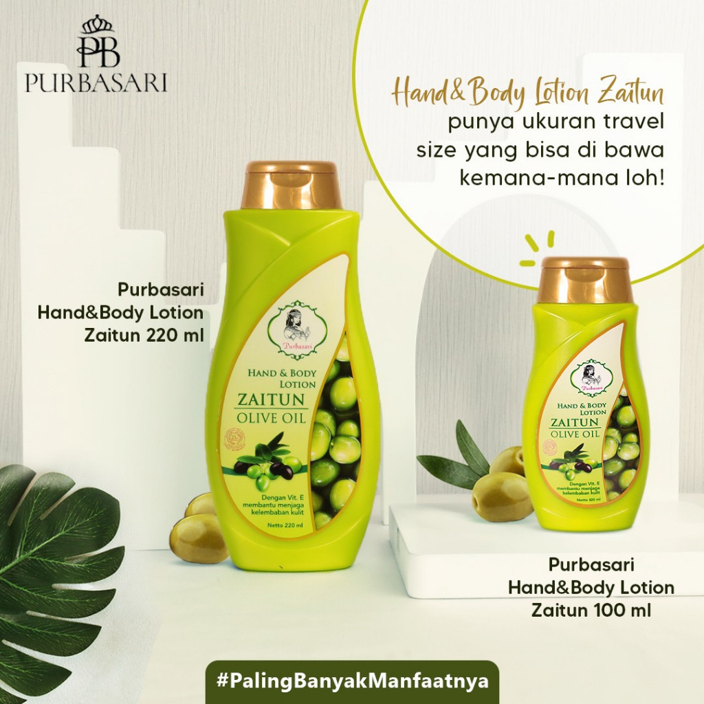 - Purbasari Hand & Body Lotion Zaitun - Body Lotion Olive Oil