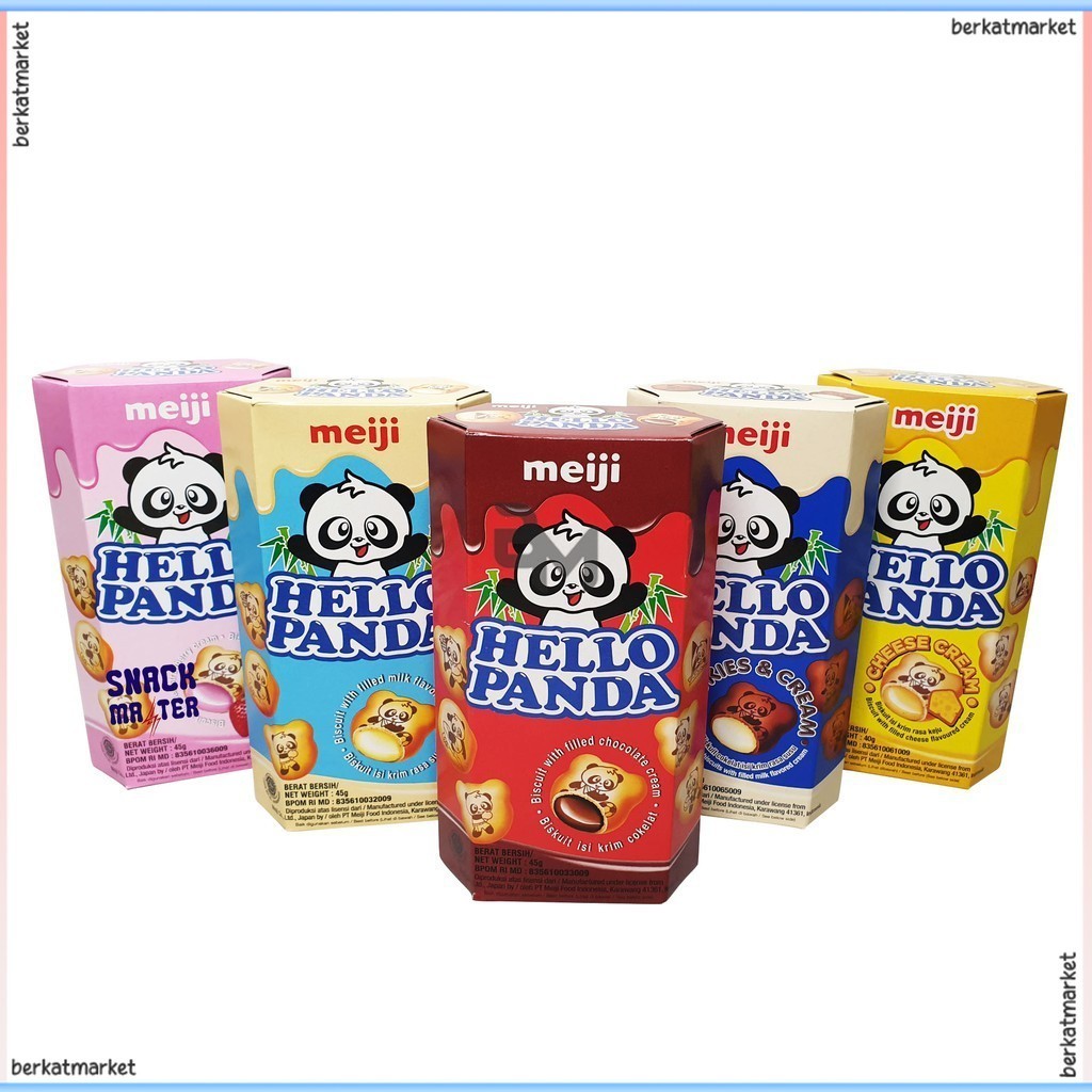 

Meiji Hello Panda Biscuit Box 45gr All Varian