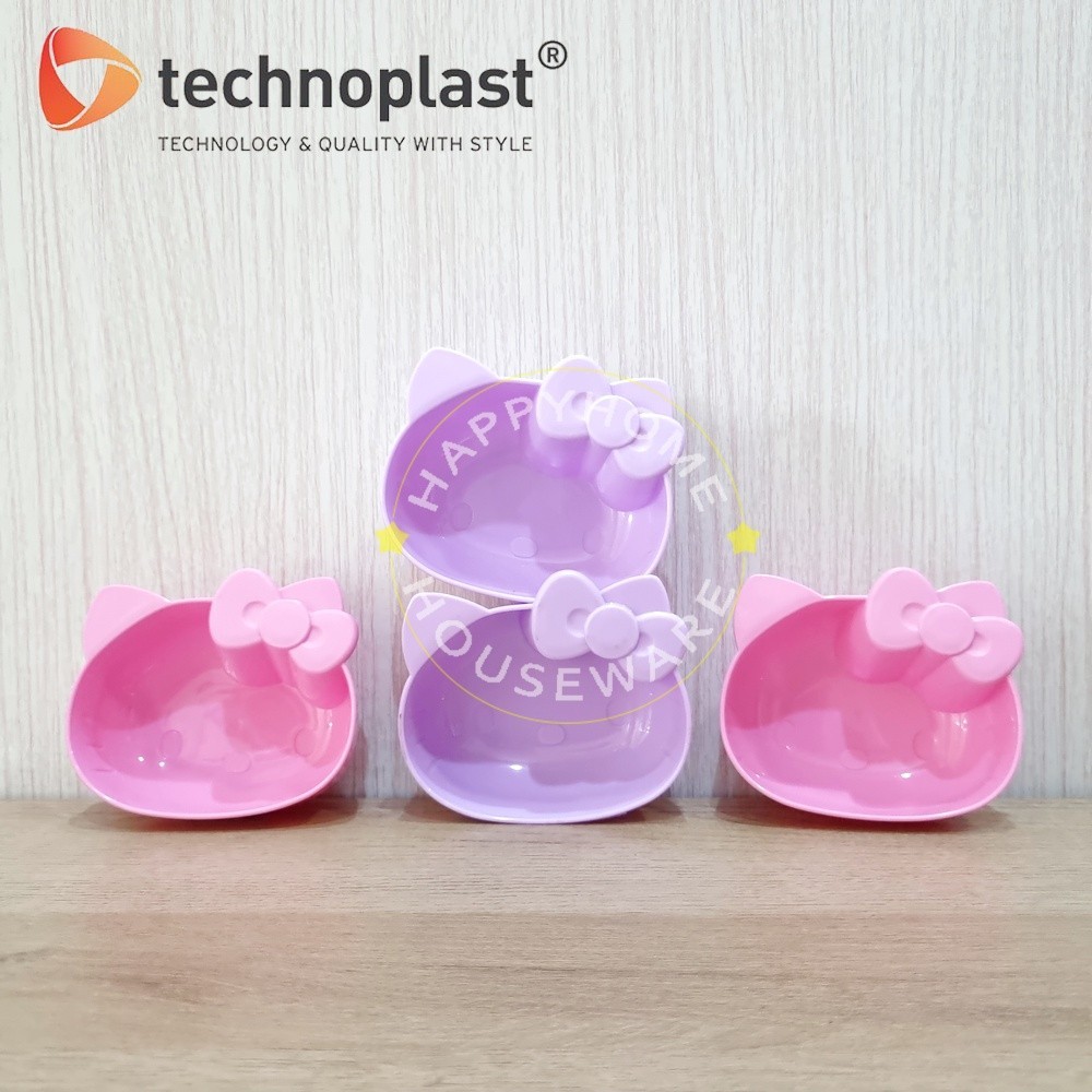 TECHNOPLAST Hello Kitty Bowl Snack 4In Mangkok Mini Set 2Pcs