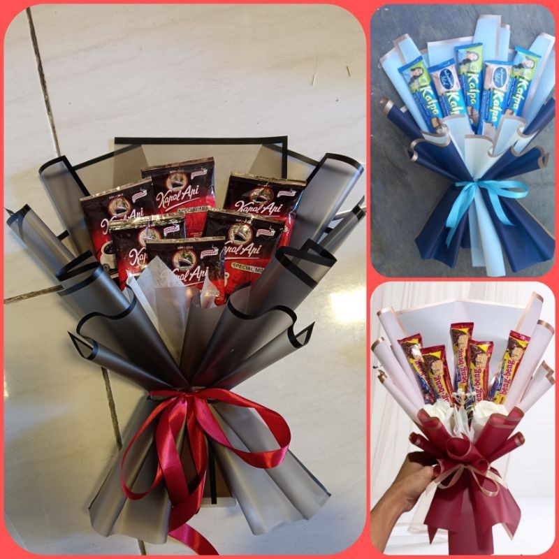 

BUKET SNACK DAN KOPI - BUCKET BENG BENG COKLAT KOPI HADIAH HAMPERS GIFT ULANG TAHUN KADO VALENTINE WISUDA