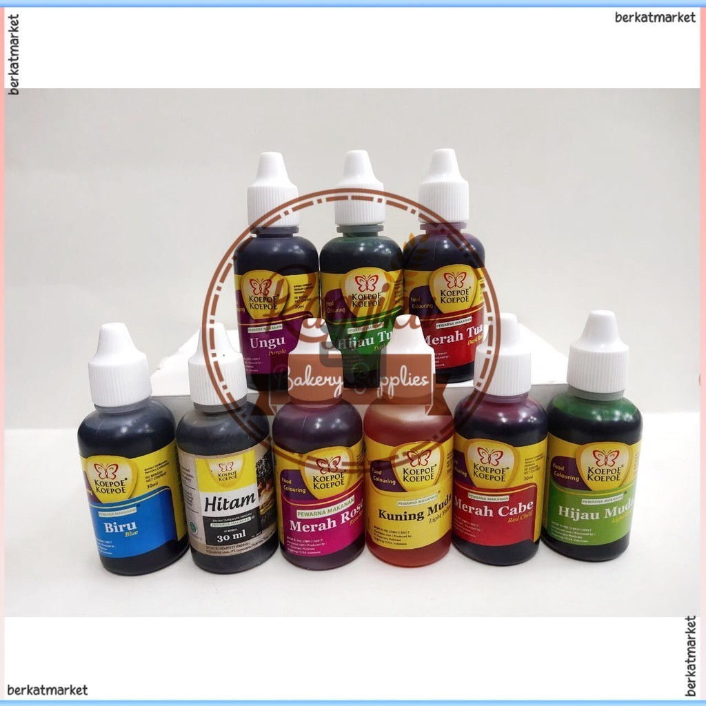 

Koepoe Koepoe (Kupu Kupu) Pewarna Makanan 30ml / Food Colouring