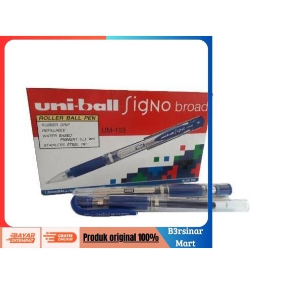 

[[KUALITAS TERBAIK]] PULPEN PEN UNIBALL SIGNO UM 153 Hitam COD