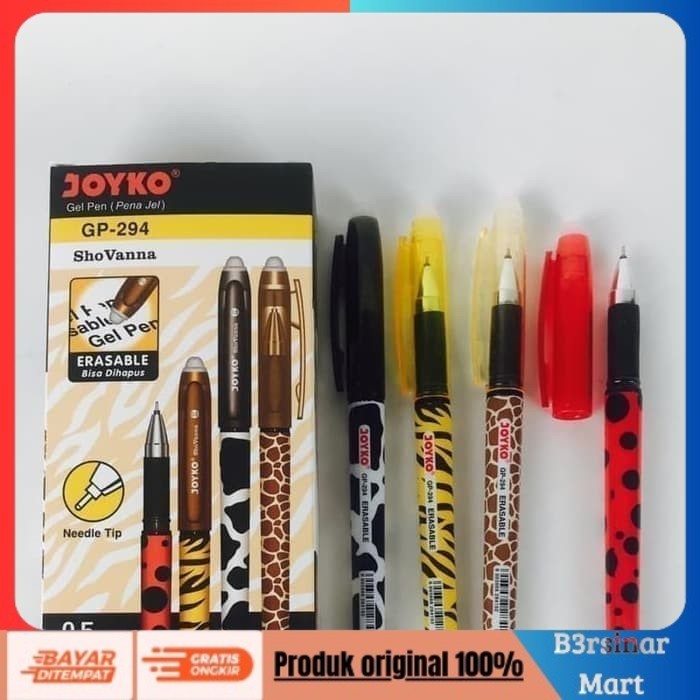 

[[KUALITAS TERBAIK]] Pulpen Joyko Shovanna GP294 Pulpen Bisa Dihapus / 1 BOX 12 PCS COD