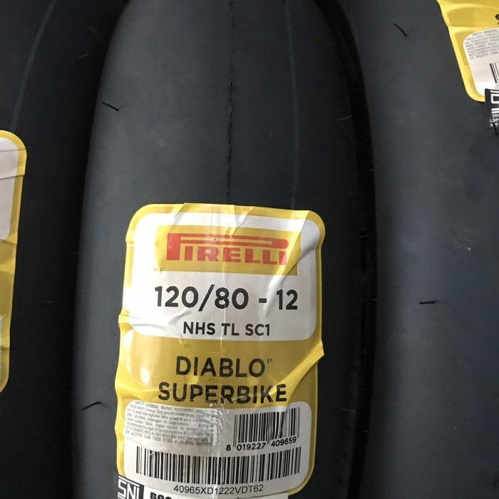 Termurah ban pirelli diablo superbike 120/80-12 ban balap vespa