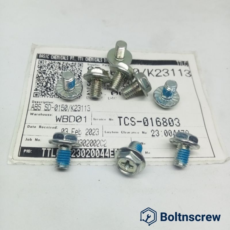 Baut Flange M5 Pendek Payung Baut Kunci 8 Pendek Topi Obeng