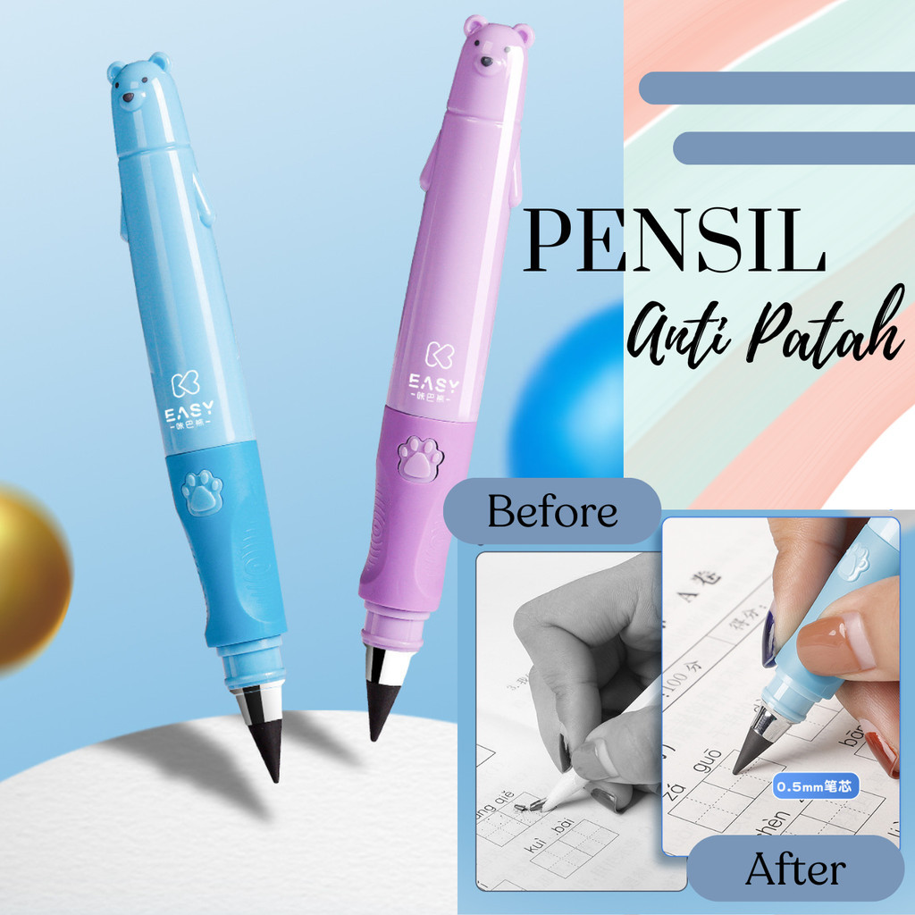 

Pensil Alat Tulis Lucu HB Pencil Karakter Unik Little Bear Perlengkapan Sekolah Anak Anti Patah