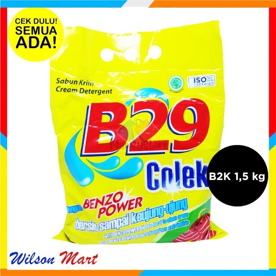 Sabun B29 Colek Pintar B2K netto : 1,5 Kg