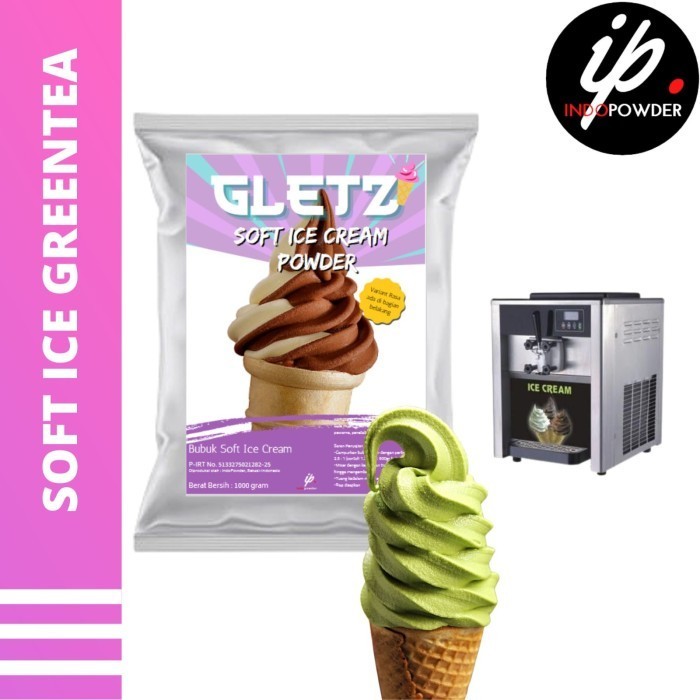 

[Aneka Rasa] SOFT ICE CREAM GREEN TEA 1Kg - Bubuk Es Krim GREEN TEA