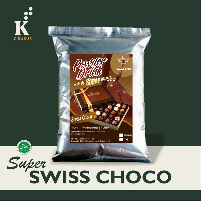 

[Ready] Choco Swiss Premium Bubuk Minuman kiloan coklat Original Javaland