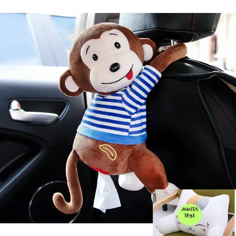 Tempat Tisu Monyet Gantung Aksesoris Mobil / Kotak Tisu monyet lucu