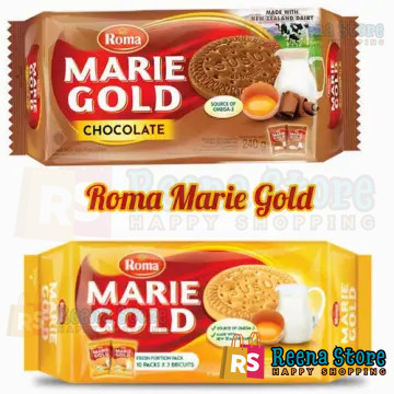 

Roma Marie Gold Cokelat Susu Biskuit 6 Multipack 132G - Reena Store