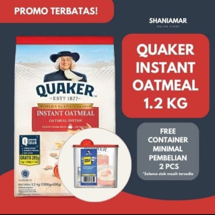 

[Terbaru] QUAKER INSTANT OATMEAL 1200 GR