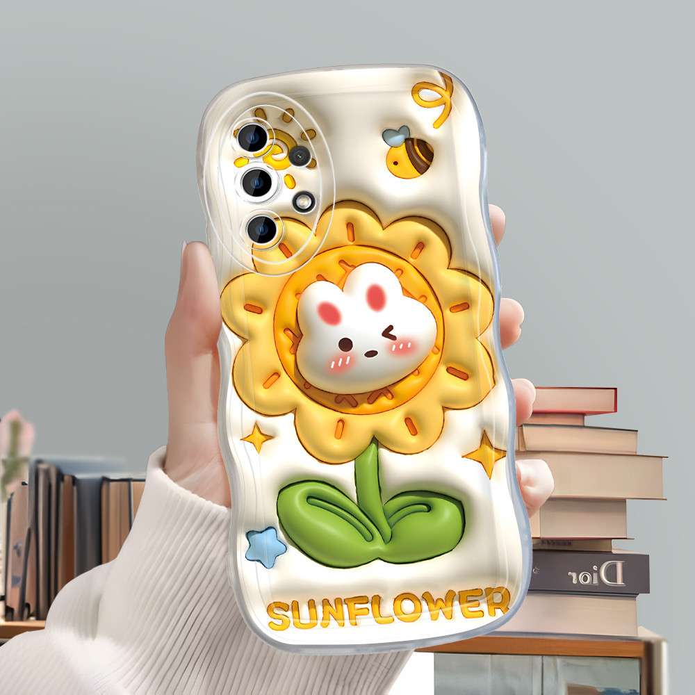 Compitable With Samsung A23 5G Phone Case Softcase Casing Hp Kesing Soft Cassing Flower 3933