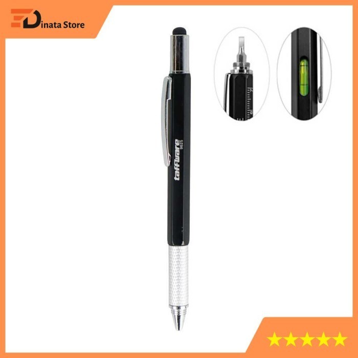 

Taffware Pena Multifungsi Plastik Stylus Penggaris Level Obeng