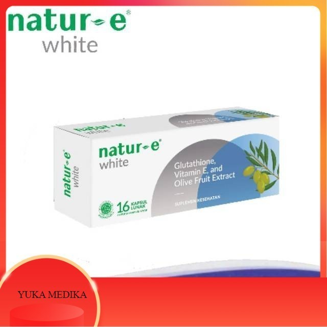NATUR E WHITE ISI 16 KAPSUL/VITAMIN KULIT/MENCERAHKAN KULIT /MENUTRISI KULIT/COCOK UNTUK KULIT KERIN