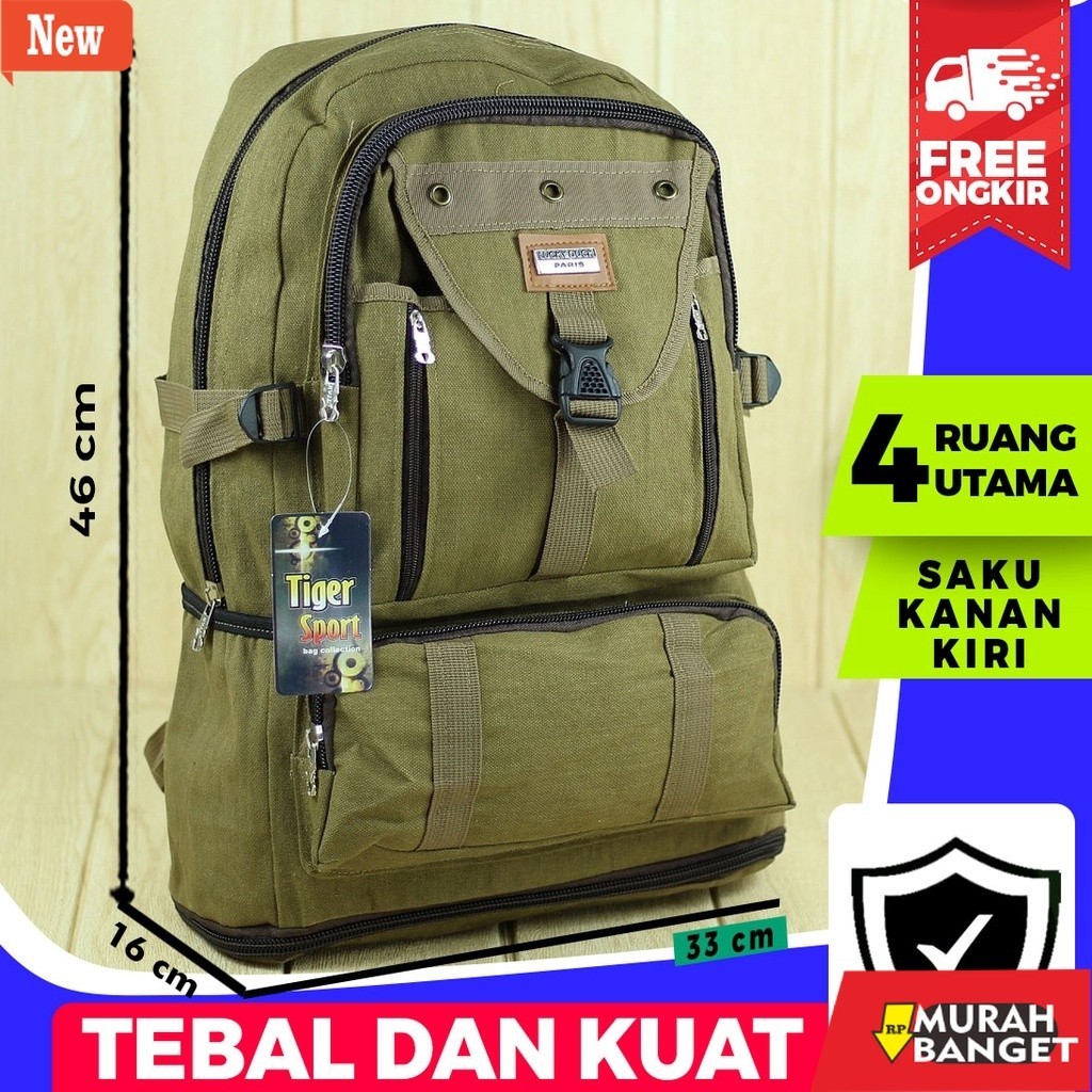 Tas Ransel Pria Kekinian Jual Tas Ransel Distro Kanvas Backpack Cowok Cewek Sekolah Kuliah Murah