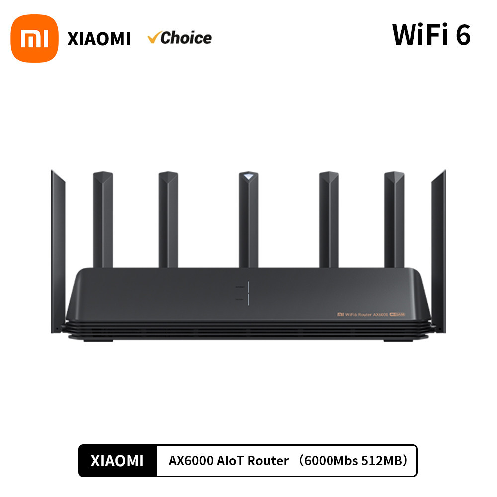 Original Xiaomi AX6000 AIoT Router 6000Mbs WiFi6 VPN 512MB Qualcomm CPU Mesh Repeater External Signa