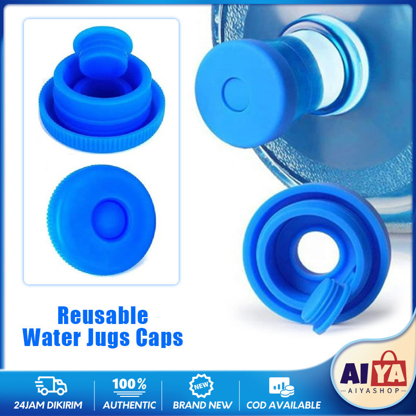 Reusable Silicone Tutup Tutupan Galon Dispenser Anti Tumpah Food Grade  Water Gallon Bottle Cap Sili