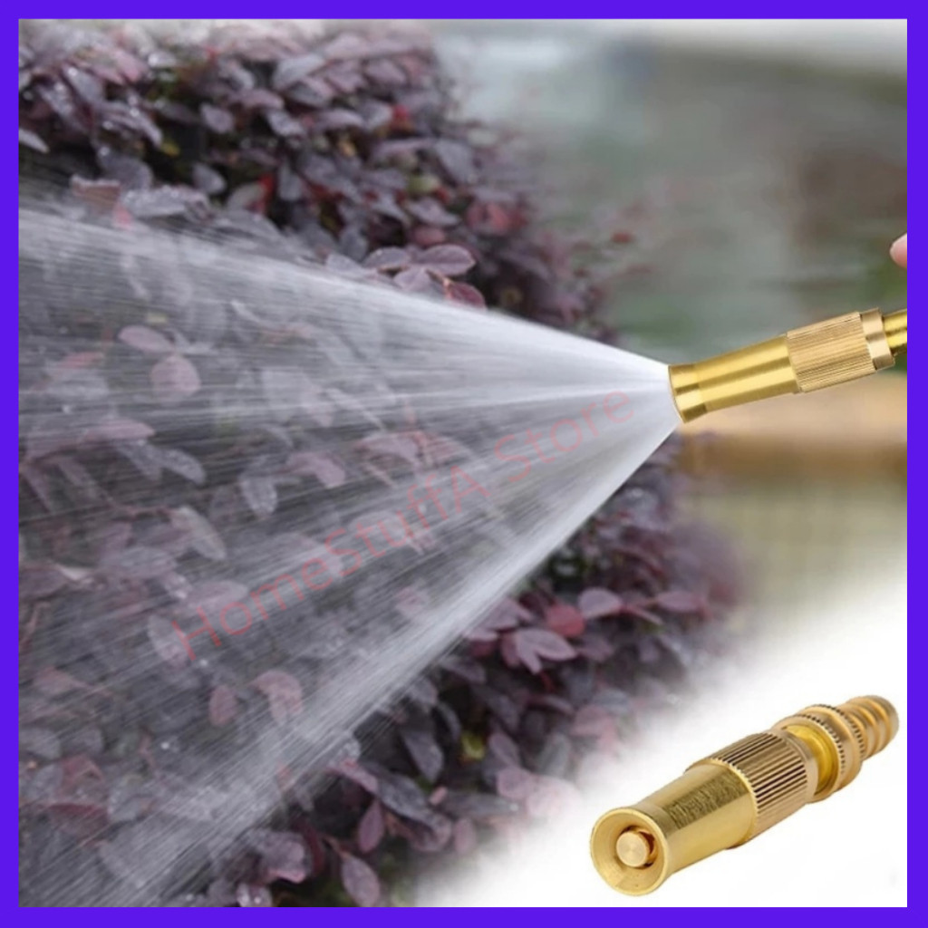 inovasi_tani-Semprotan Air Lurus Kuningan / Brass Hose Nozzle Water Mist Sprinkler Drip Irigasi Peny
