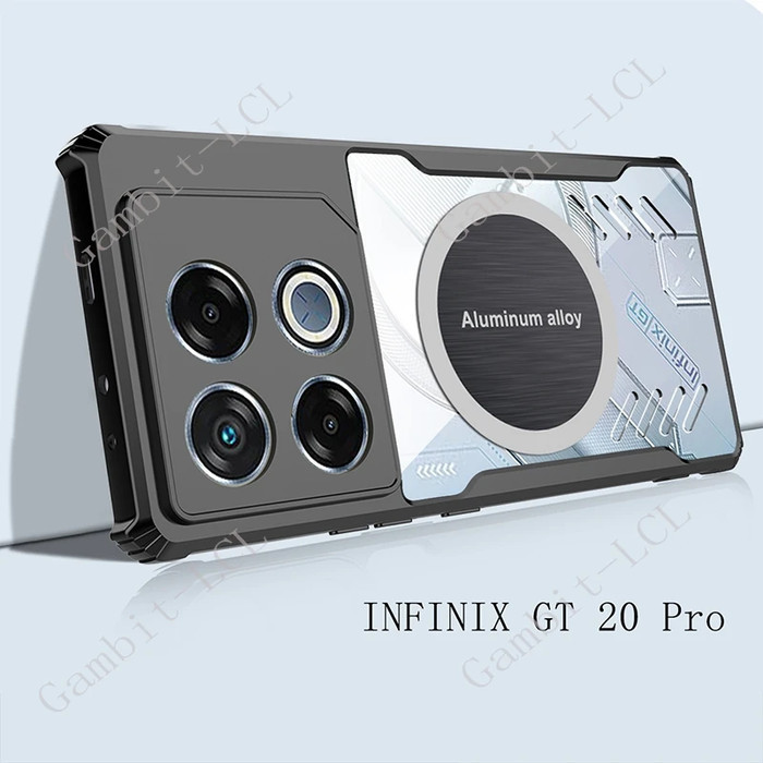 Case Infinix GT 20 PRO Air Vent Cooling Fan Premium Magsafe Gaming Hardcase Clear Bening Casing Hp