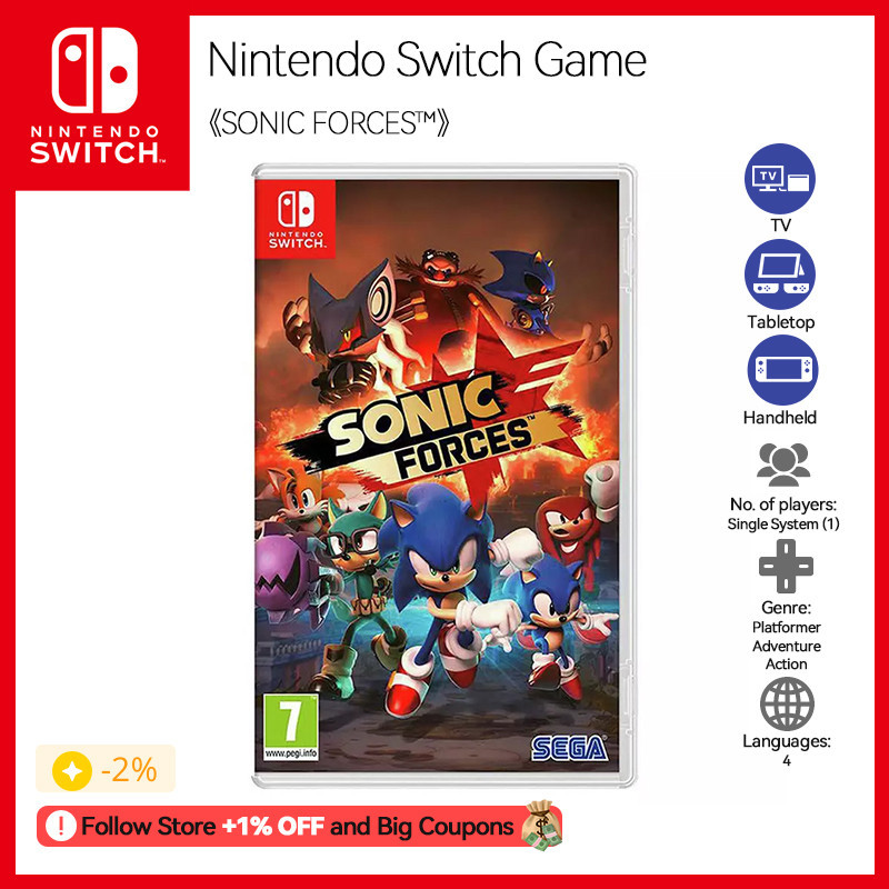 Nintendo Switch Sonic Forces Game Deals Physical for Nintendo Switch OLED Nintendo Switch Lite Ninte