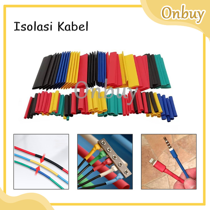Isolasi Bakar / Heat Shrink Kabel Bakar Konektor Penyambung Kabel / Kabel Isolasi Bakar