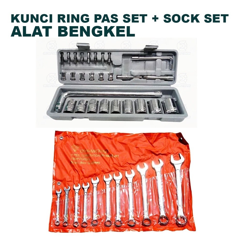 FREE ONGKIR TERLARIS TERBARU LENGKAP PAKET BENGKEL 1 ALAT MOTOR KOMBINASI ORIGINAL PERLENGKAPAN FULL