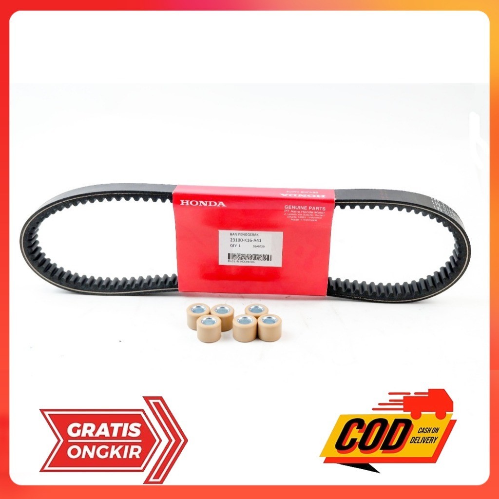 vanbelt scoopy fi K16 ring 12 ban donat sparepart motor