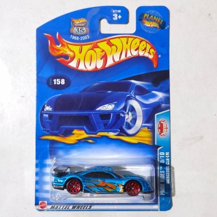 Hotwheels Mercedes CLK LM biru 2003 Pride Rides