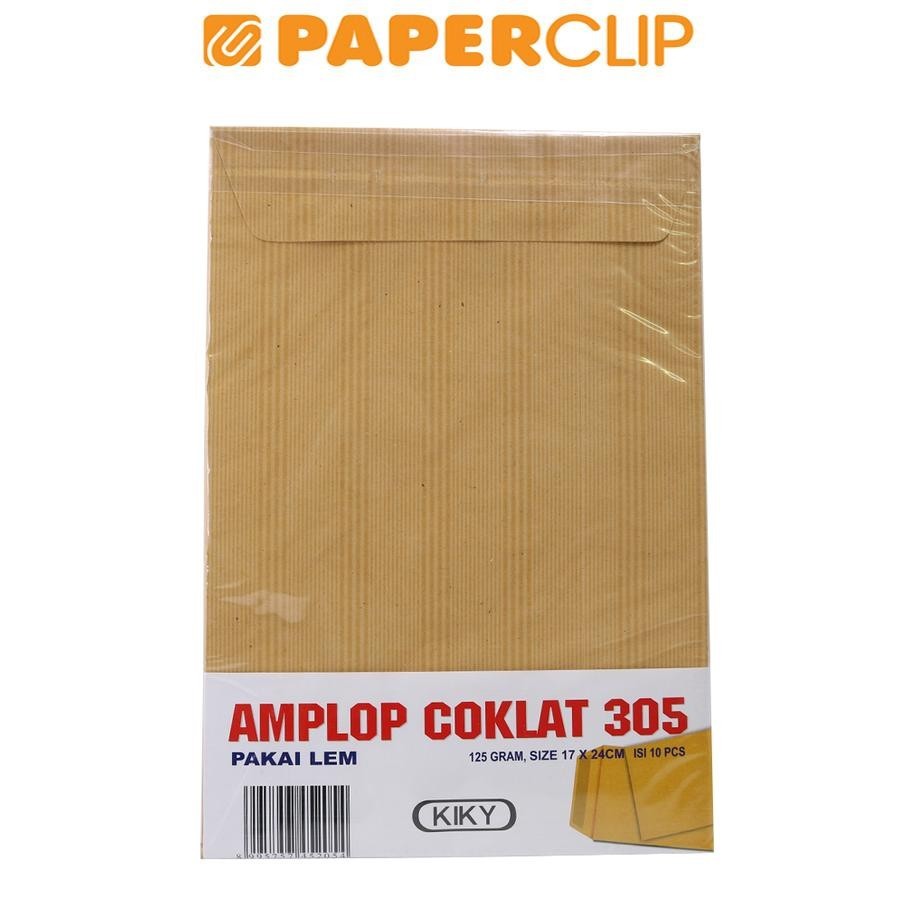 

AMPLOP COKLAT KIKY 305 125G ISI 10 POLOS LEM