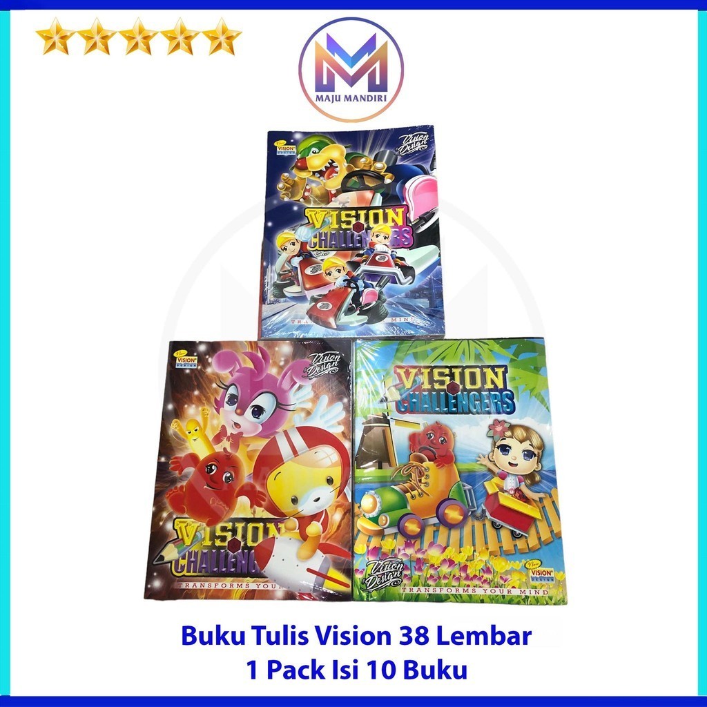 

Buku Tulis Vision 38 Lembar / Buku Untuk Sekolah TK SD Ukuran Quart