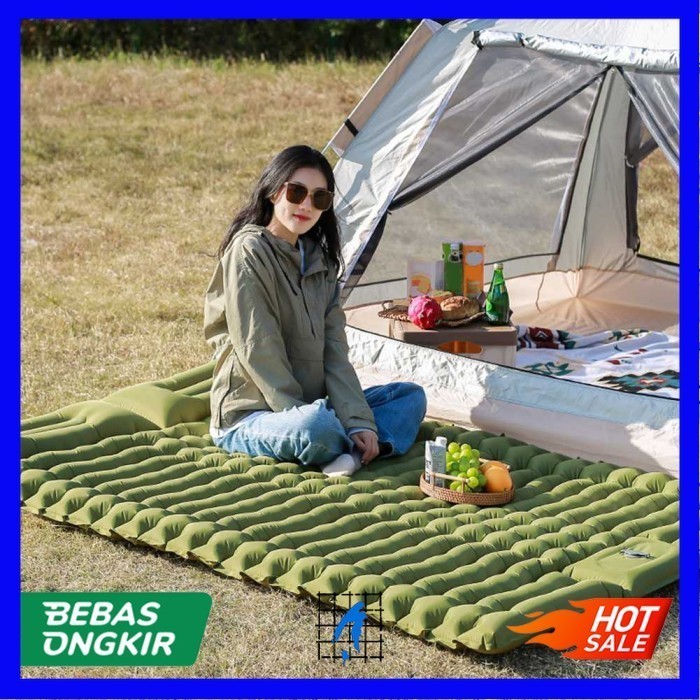 Kasur Matras Angin Double Inflatable Moistureproof Foldable HQ200