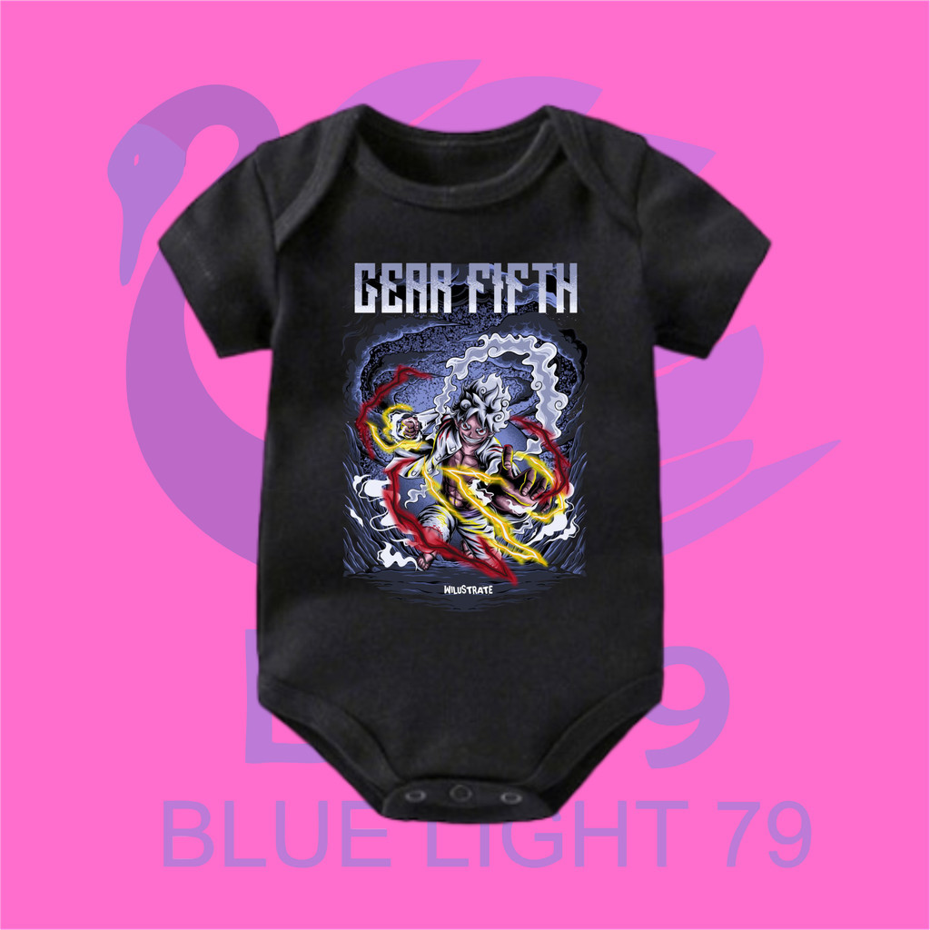 BABY JUMPER ANIME ONE PIECE LUFFY GEAR FIFTH | JUMPER BAYI ANIME ONE PIECE MANGA JAPAN KARTUN KAOS D