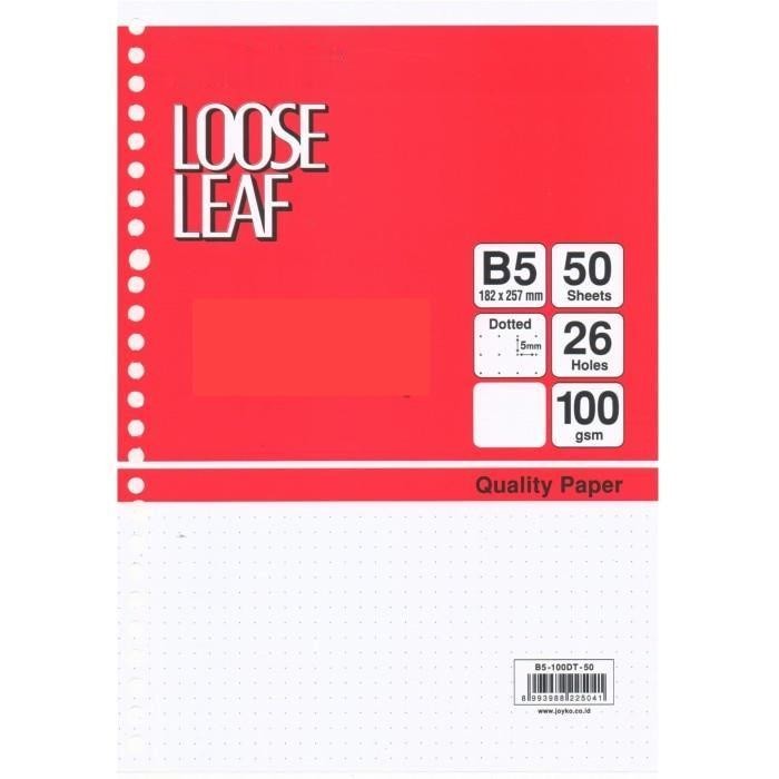

[Tokome23] COD NA Loose Leaf Isi Kertas File Binder Bergaris / Refill Isi