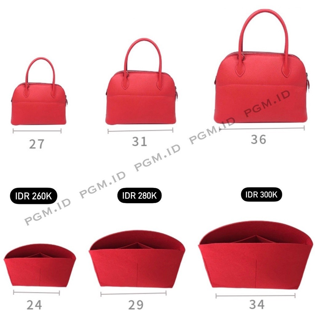 Bag organizer penyekat tas bolide H insert bag