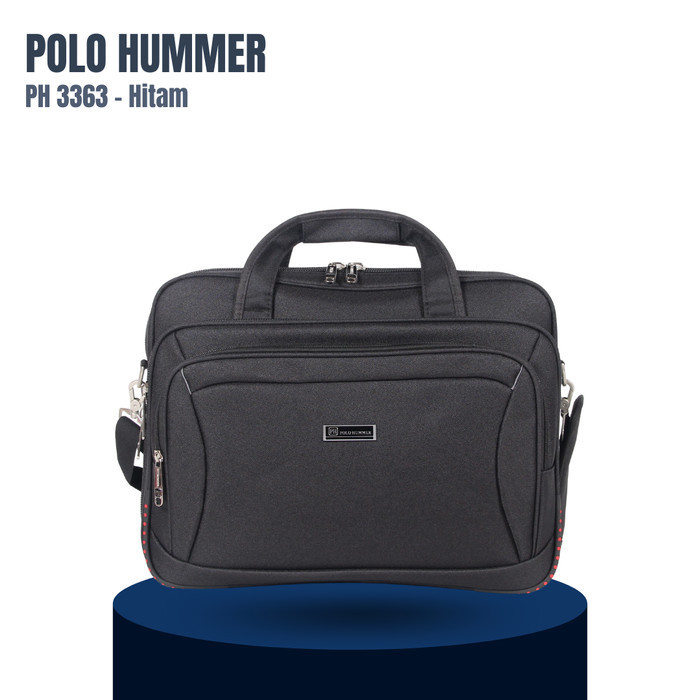 Tas Laptop Kerja Pria - Briefcase Tas Selempang POLO HUMMER - 3361