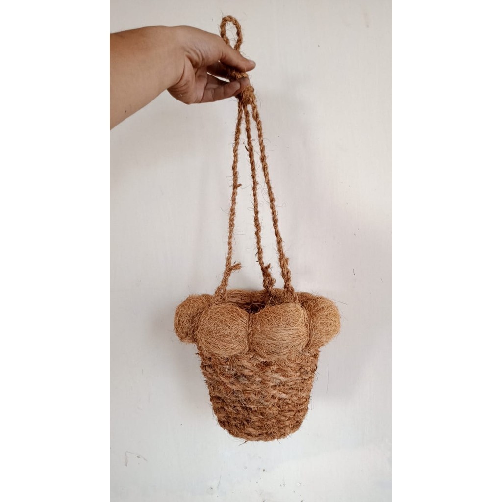 ( BISA COD ) Pot Gantung Anggrek / Pot Sabut Kelapa / Pot Anggrek / Pot dari Sabut Kelapa / Pot Angg