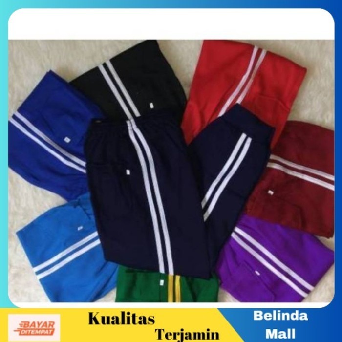 

⭐COD⭐ MURAH Celana Training Panjang Sekolah SD SMP SMA Hitam, S